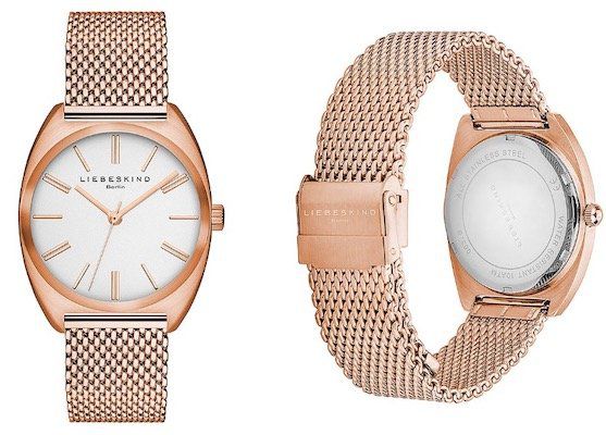 Liebeskind LT 0032 MQ Quarz Damen Armbanduhr in Roségold für 49,99€ (statt 85€)