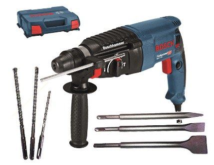 BOSCH Bohrhammer GBH 2 26 + 3 Bohrer + 3 Meißel im Koffer für 119€ (statt 150€)