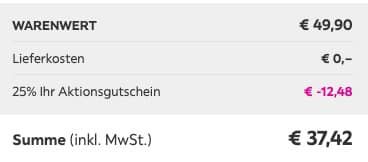 Gartenstuhl Enrico bis max. 120kg für 37,42€ (statt 50€)