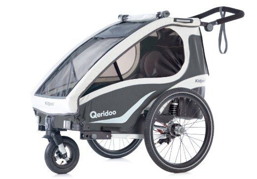 Qeridoo Kidgoo1 2019 Fahrradanhänger mit 14“ Jogger Rad ab 349,96€ (statt 549€)