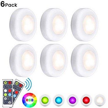 6er Pack Elfeland RGB Led Nachtlichter mit Fernbedienung & 4 Dimmstufen für 12,53€ (statt 21€)