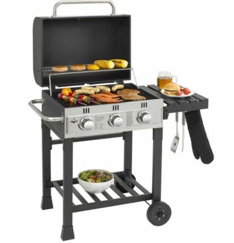 El Fuego Ontario Gasgrill 3 Brenner aus Edelstahl für 89,99€ (statt 109€)