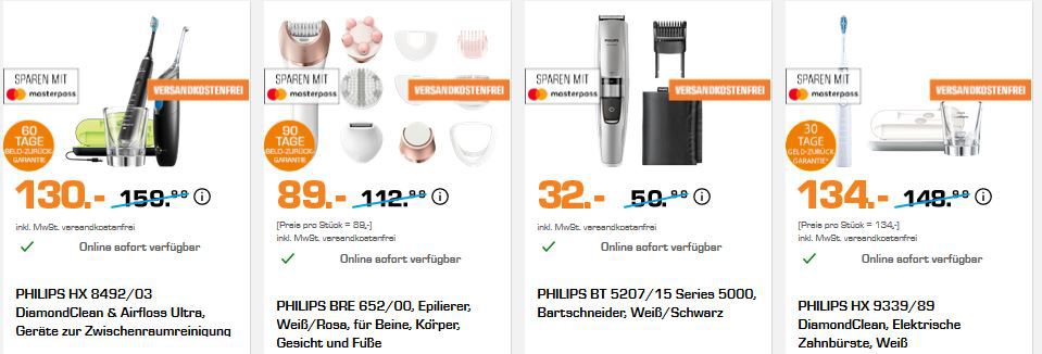 Saturn Philips Oster Deals: günstige Haushalts Angebote   z.B. PHILIPS SENSEO HD 7865/60 Padmaschine ab 64€ (statt 72€)