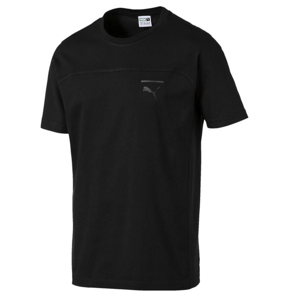 PUMA Pace schwarzes Herren Logo T Shirt für 14€ (statt 34€)