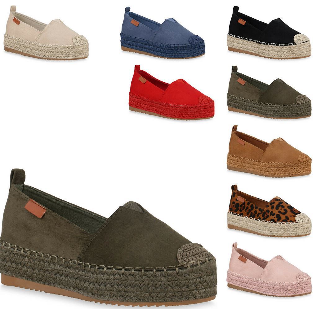 Damen Plateau Slipper, Espadrilles und  Plateauschuhe für je 19,90€