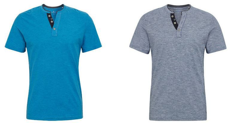 Tom Tailor Henley Herren T Shirts in 4 Farben für je 18,99€ (statt 22€)