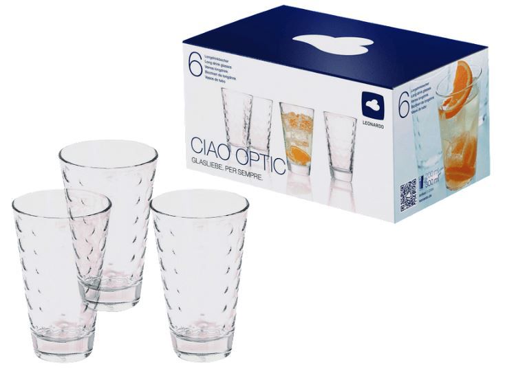 LEONARDO Ciao Optic  6 Gläser Set (je 0,3L) für nun 8€