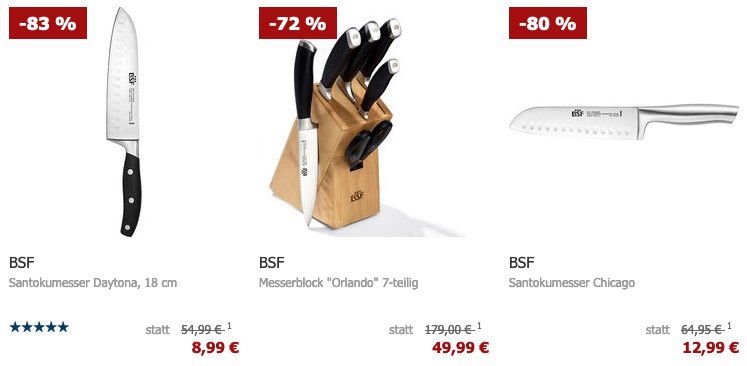 Karstadt: BSF Messer aus der Serie Daytona reduziert z.B. Santokumesser Daytona 18cm 7,64€ (statt 20€)