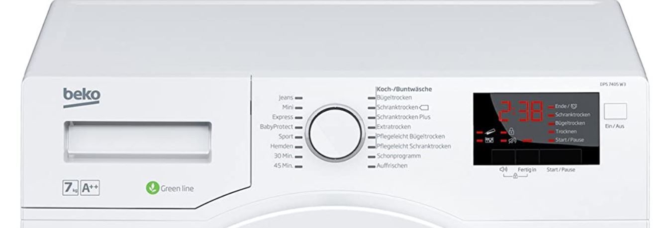 Beko DPS7405W3 7kg Wärmepumpentrockner für 359,90€ (statt 417€)