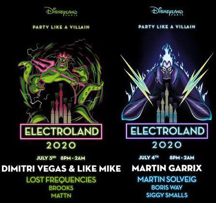 ELECTROLAND 2020   Festival im Disneyland Paris inkl. ÜN, Parkbesuch & Frühstück ab 139€ p.P.