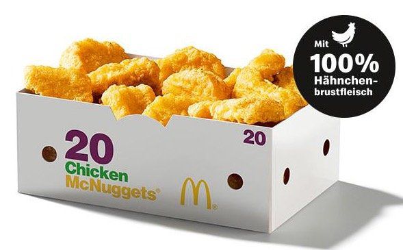 Bacon King für 3,99€ und 20er Chicken McNuggets für 4,99€