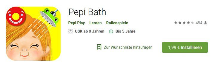 Android + iOS: Pepi Bath kostenlos (statt ab ca. 2€)