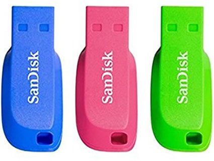 3x Sandisk Cruzer Blade 16GB USB Stick (USB 2.0) für 8€ (statt 15€)