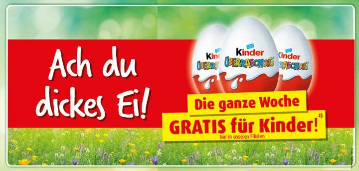 Kostenloses Ü Ei für eure Kinder bei ROLLER