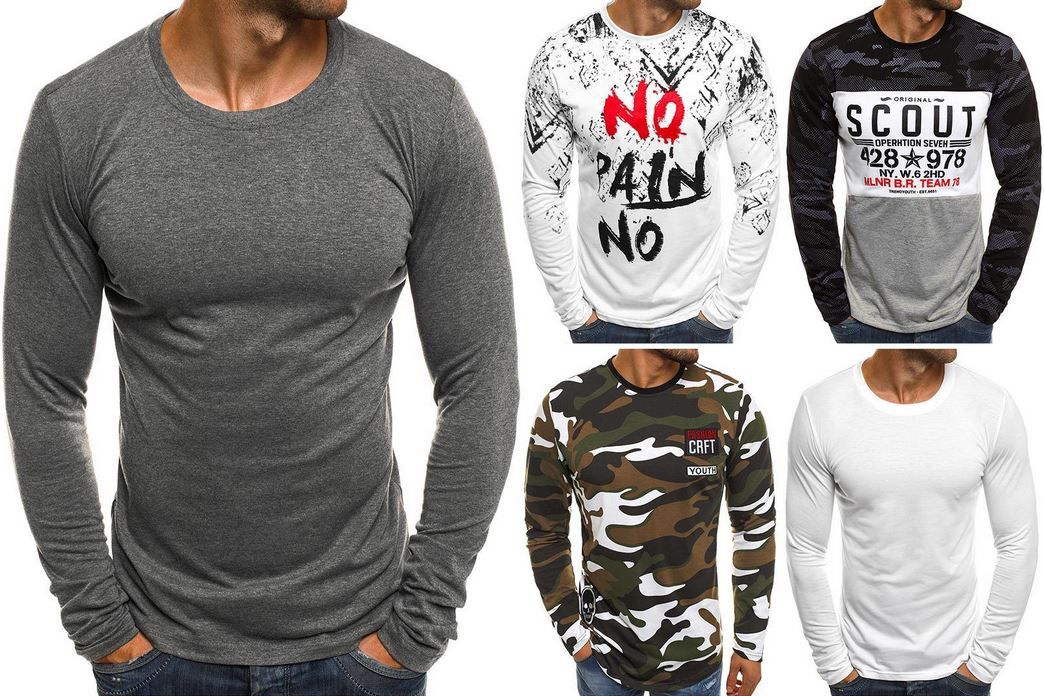 OZONEE J.STYLE 2088   Herren Longsleeves bis 2XL für je 10,95€ (statt 15€)