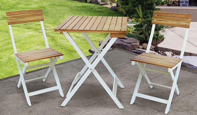 Gartenset Melbo 3tlg bestehend aus 2 Stühlen & 1 Tisch für 39,94€ (statt ~55€)