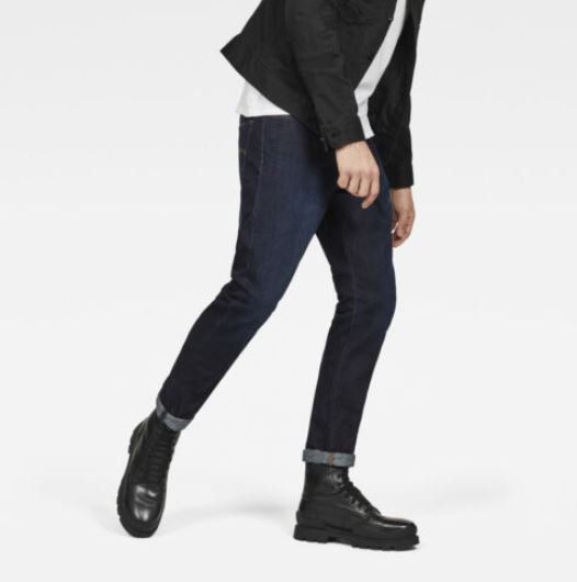 G Star Raw 3301   blaue Herren Deconstructed Tapered Jeans für je 54,95€ (statt 67€)