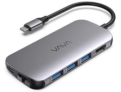 VAVA VA UC006 8in1 USB C Hub mit HDMI, Ethernet, USB 3.0, Kartenleser & mehr für 39,19€ (statt 49€)