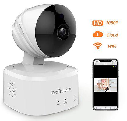 Ebitcam E2 1080p IP Cam mit Bewegungserkennung, Nachtsicht & mehr für 29,99€ (statt 50€)