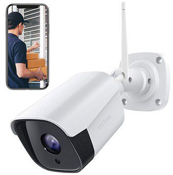 VICTURE 1080p WLAN Außenkamera mit Nachtsicht, Bewegungserkennung & mehr für 29,99€ (statt 54€)