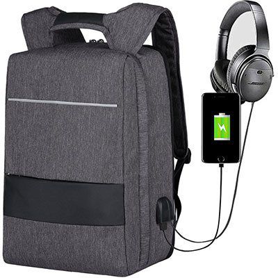 Mbuynow Laptoprucksack (30L) für 17 Zoll inkl. USB Anschluss & Diebstahlschutz für 9,99€ (statt 20€)