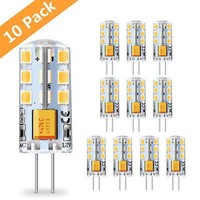 10er Pack: G4 LED Lampen (2W) mit 360° Abstrahlwinkel für 7,73€