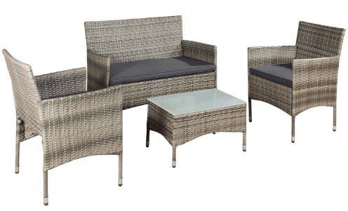 ArtLife Polyrattan Sitzgruppe (Bank, 2 Stühle, Tisch) ab 118,96€ (statt 160€)