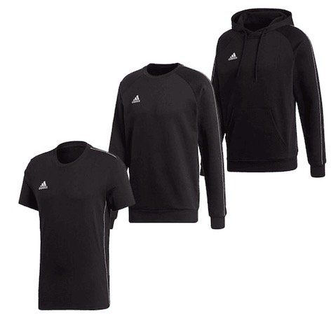 adidas Core 18 Freizeit Set (Hoody, Sweater, Shirt) für 49,95€ (statt 63€)