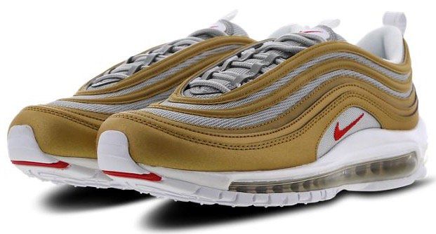 Nike Air Max 97 Herren Sneaker (Metallic Gold University / Ale Brown) für 97,49€ (statt 129€)