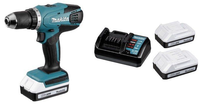 Makita DF457DWE Akku Bohrschrauber + 2 Akkus + Koffer für 114,95€