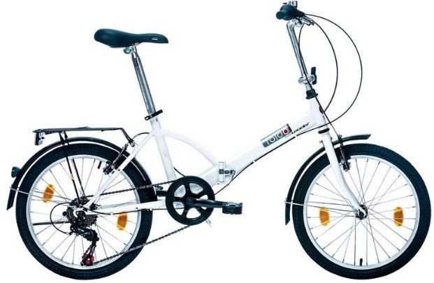 Leader Klapprad Foldo 1.0 Steel (20 Zoll, 6 Gänge, Felgenbremsen) für 186,99€ (statt 219€)
