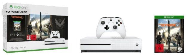 Saturn Weekend Deals: z.B. Xbox One S 1TB Division 2 Bundle + 32 UHD Monitor für 449€ (statt 546€)