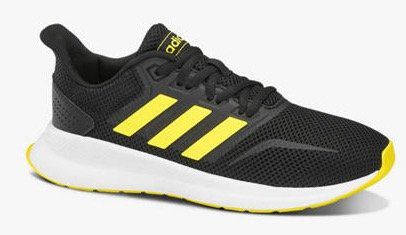 adidas Runfalcon Sneaker in Schwarz/Gelb für 29,90€