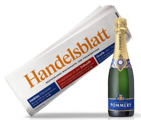 4 Wochen Handelsblatt Print für 19,99€ + 0,2 Liter Champagner Brut Royal (Wert 12€)