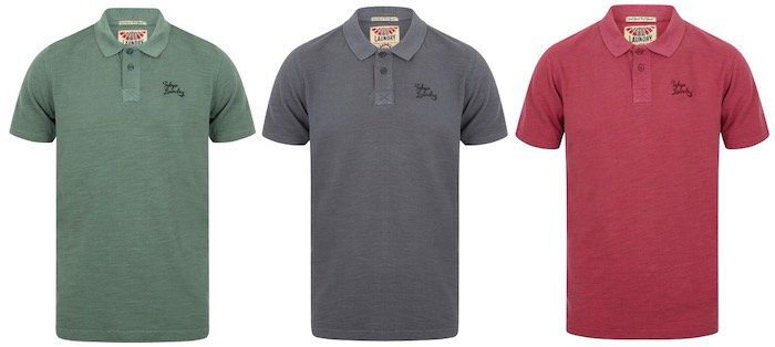 Tokyo Laundry Don Slub Pique Cotton Herren Poloshirts für je 8,99€ (statt 14€)   nur S, M und L