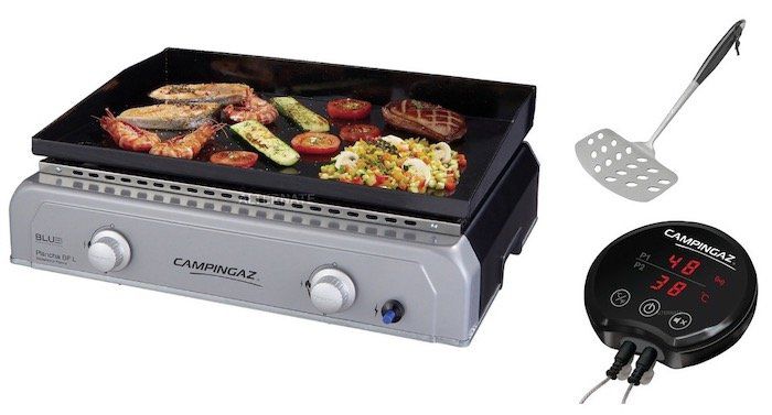 Campingaz Plancha BlueFlame L Tischgrill inkl. Bluetooth Grillthermometer + Grillwender für 179,90€ (statt 242€)