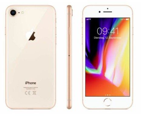 Apple iPhone 8 mit 256GB in Gold für 399,60€ (statt 619€)   Vitrinengeräte wie neu