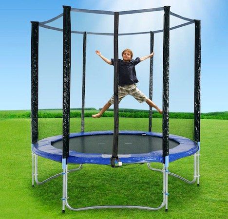 Topfit Trampolin (ca. 244 cm) inkl. Sicherheitsnetz und Regenabdeckung für 79,45€ (statt 140€)