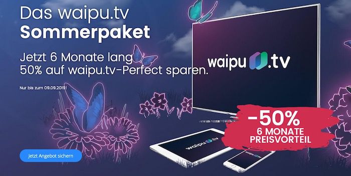 🔥 50% Rabatt: 6 Monate waipu.tv Perfect Streaming für sehr gute 30€ (statt 59,94€) 🔥 50% Rabatt: 6 Monate waipu.tv Perfect Streaming für sehr gute 30€ (statt 59,94€)