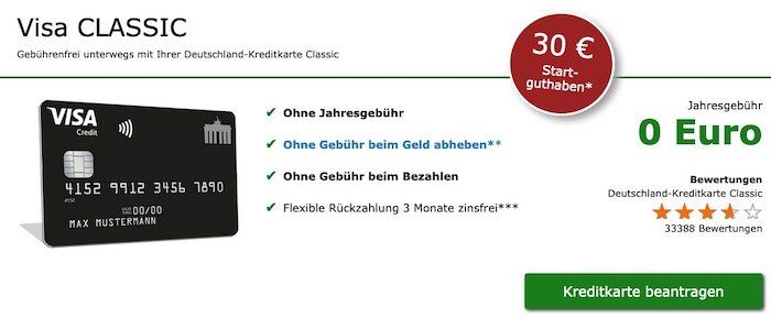 🔥 Schwarze Visa Kreditkarte komplett beitragsfrei + 30€ geschenkt + Apple Pay