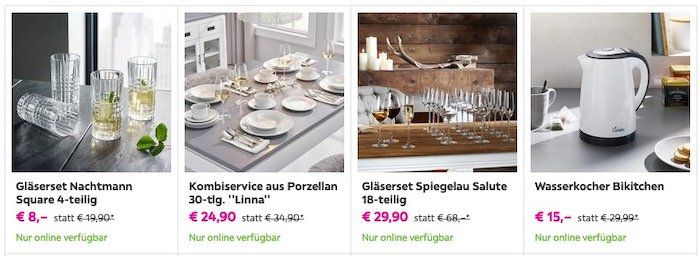 🔥 20% Rabatt bei Mömax auf Gläser, Kochutensilien & Essgeschirr (MBW 15€)   z.B. Rösle oder Spiegelau