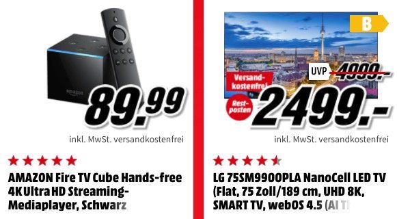 Media Markt Mega Familien Sale   z.B. Amazon Fire TV Stick ab 24,99€