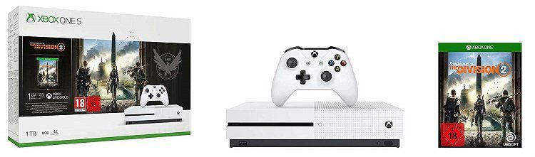 MICROSOFT Xbox One S 1TB Konsole + The Division 2 + Samsung U32J590UQU für 449€ (statt 545€)