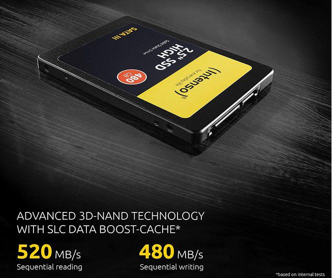 Intenso High Performance 120 GB SSD für 12,49€ (statt 19€)   Prime