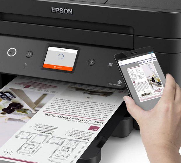 Epson WorkForce WF 2860DWF   color Tinten Multifunktionsdrucker für 94,63€ (statt 140€)