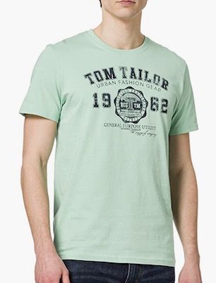 Tom Tailor Herren T Shirt in Soft Jade für 6,99€   Prime