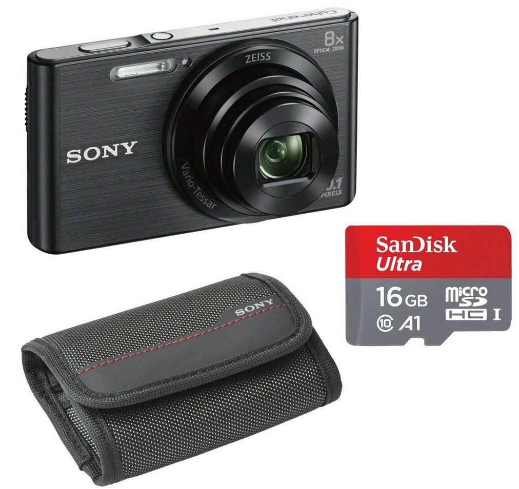 Sony Cyber shot DSC W830B mit 16GB SD Karte und Tasche für 71,91€ (statt 119€)