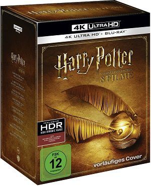 Harry Potter 4K Complete Collection (16 Discs) auf 4K Ultra HD Blu ray + Blu ray für 96€ (statt 125€)