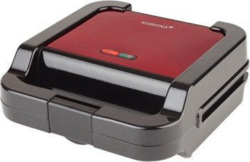 KORONA 47014 Sandwichmaker Schwarz/Rot für 21€ (statt 30€)