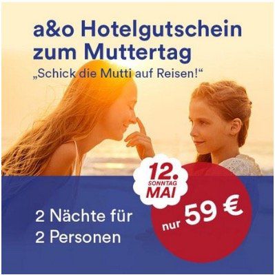 Endet heute! A&O Special Hotel Gutschein 2 Personen (+2 Kinder) für 2 ÜN in 36 Hotels europaweit nur 59€